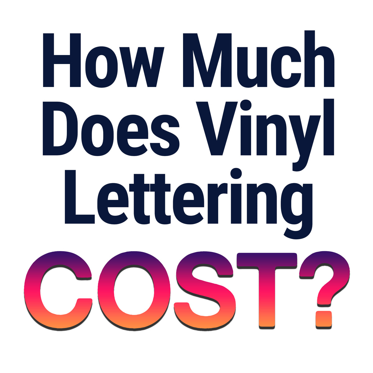 How Much Does Vinyl Lettering Cost? Truck Door Decals