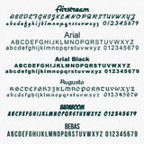 Reversed Vertical Semi Truck Height Trailer Box Number Decal Sticker (Set of 2)