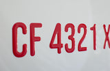 raised boat registration number decals