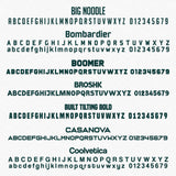 3D Raised Domed Boat Registration Numbers | Boat Regulation Sticker Lettering (Set of 2)