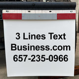 custom text mud flaps