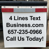 custom semi truck mud flaps
