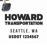 Company Name Truck Decal