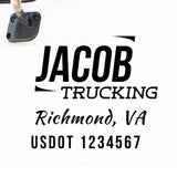 Company Name Decal for Business