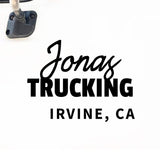 Company Name Decal with Location