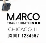 Company Name Decal for Business