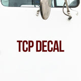 TCP Number Decal Sticker