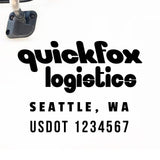 Company Name Truck Decal