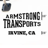 Company Truck Decal with USDOT or 1 Regulation Number