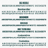 IN # PC 123456 Number Regulation Decal Sticker (2 Pack)