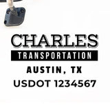 Company Name Truck Decal