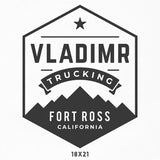 Company Name Decal for Trucking Businesses