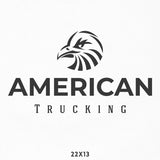 Company Name Truck Decal with Bald Eagle