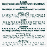 AL # 1234567 Number Regulation Decal Sticker (2 Pack)