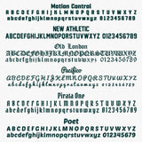 IN # PC 123456 Number Regulation Decal Sticker (2 Pack)