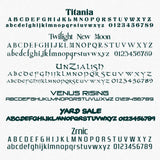 WSSC # 123456 Number Regulation Decal Sticker (2 Pack)