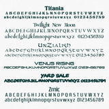 TPCL # 123456 Number Regulation Decal Sticker (2 Pack)