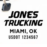 Company Name Truck Decal