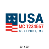 Company-Truck-Door-American-Confederate-DECAL-business