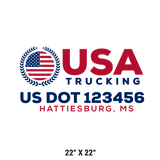 Company-Truck-Door-American-Confederate-DECAL-business