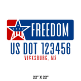 Company-Truck-Door-American-Confederate-DECAL-business