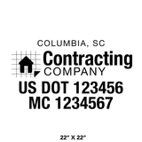 Company-Truck-Door-Construction-Roofing-DECAL-business-USDOT