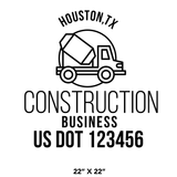 Company-Truck-Door-Construction-Roofing-DECAL-business-USDOT