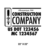 Company-Truck-Door-Construction-Roofing-DECAL-business-USDOT