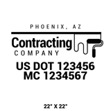 Company-Truck-Door-Construction-Roofing-DECAL-business-USDOT