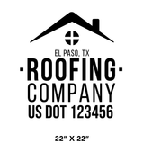 Company-Truck-Door-Construction-Roofing-DECAL-business-USDOT