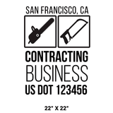 Company-Truck-Door-Construction-Roofing-DECAL-business-USDOT