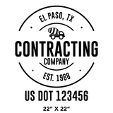 Company-Truck-Door-Construction-Roofing-DECAL-business-USDOT