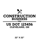 Company-Truck-Door-Construction-Roofing-DECAL-business-USDOT