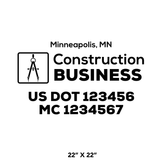 Company-Truck-Door-Construction-Roofing-DECAL-business-USDOT