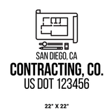 Company-Truck-Door-Construction-Roofing-DECAL-business-USDOT