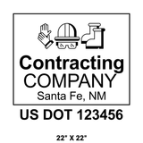 Company-Truck-Door-Construction-Roofing-DECAL-business-USDOT