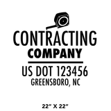 Company-Truck-Door-Construction-Roofing-DECAL-business-USDOT