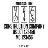 Company-Truck-Door-Construction-Roofing-DECAL-business-USDOT