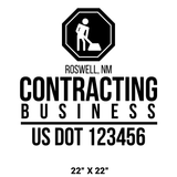 Company-Truck-Door-Construction-Roofing-DECAL-business-USDOT