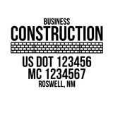 Company-Truck-Door-Construction-Roofing-DECAL-business-USDOT