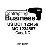 Company-Truck-Door-Construction-Roofing-DECAL-business-USDOT