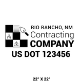 Company-Truck-Door-Construction-Roofing-DECAL-business-USDOT