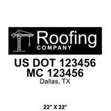 Company-Truck-Door-Construction-Roofing-DECAL-business-USDOT