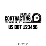 Company-Truck-Door-Construction-Roofing-DECAL-business-USDOT