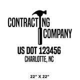 Company-Truck-Door-Construction-Roofing-DECAL-business-USDOT