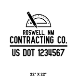 Company-Truck-Door-Construction-Roofing-DECAL-business-USDOT