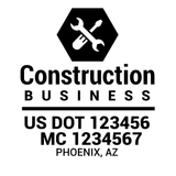 Company-Truck-Door-Construction-Roofing-DECAL-business-USDOT