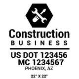 Company-Truck-Door-Construction-Roofing-DECAL-business-USDOT