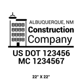 Company-Truck-Door-Construction-Roofing-DECAL-business-USDOT