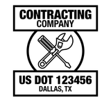 Company-Truck-Door-Construction-Roofing-DECAL-business-USDOT
